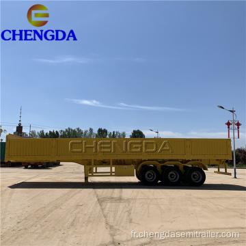 Semi-remorque à benne basculante latérale de 40 pieds à 3 essieux Chengda